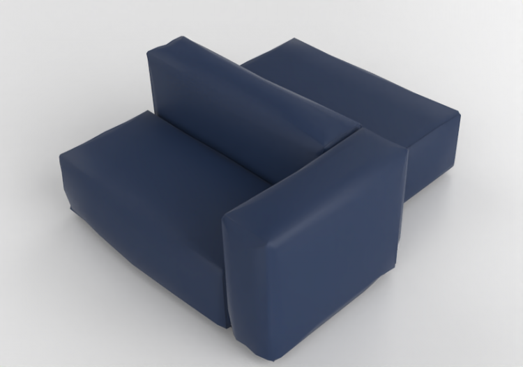 Poltronas y Sofás 3D - Sofá de piel - Cappellini - Oblong...