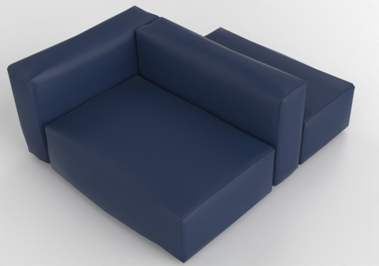 Poltronas y Sofás 3D - Sofá de piel - Cappellini - Oblong...