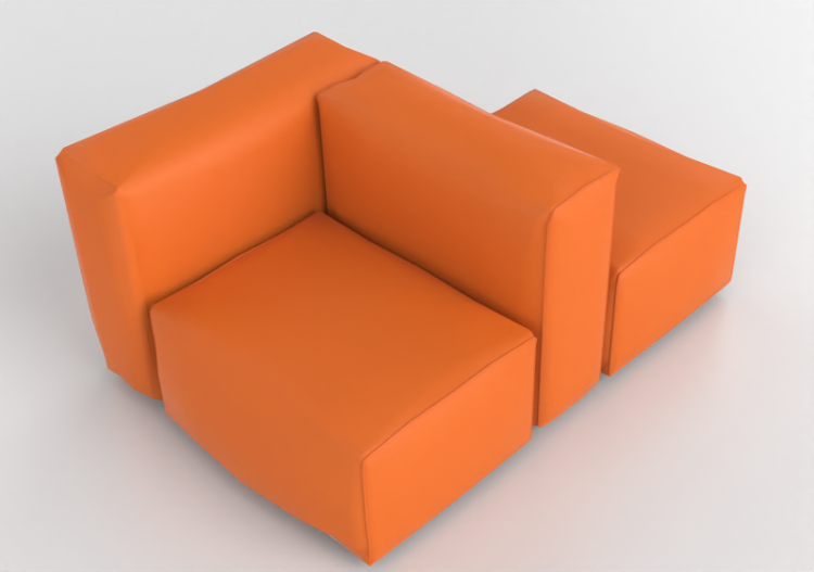 Divans 3D - Canapé en cuir - Cappellini - Oblong System -...