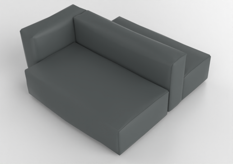 Divani 3D - Divano in pelle - Cappellini - Oblong System -...