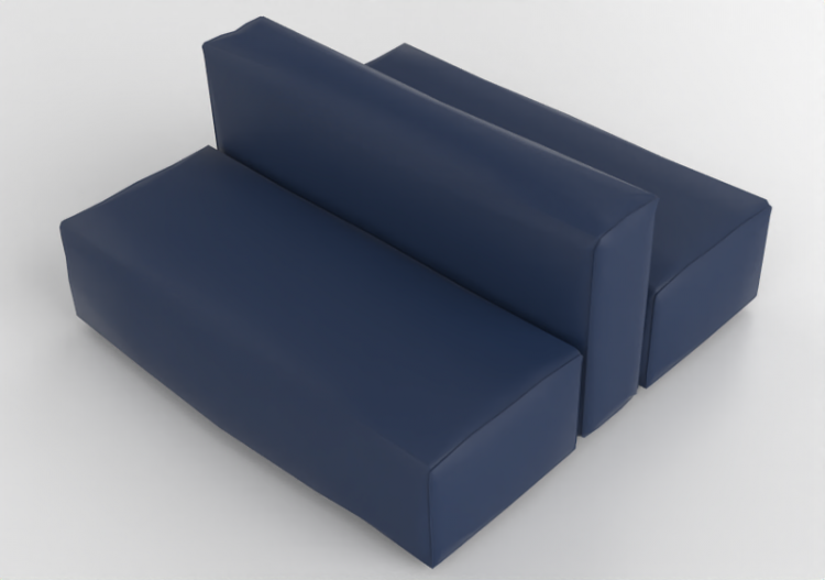 3D Sofa - Leather sofa - Cappellini - Oblong System - OS144...