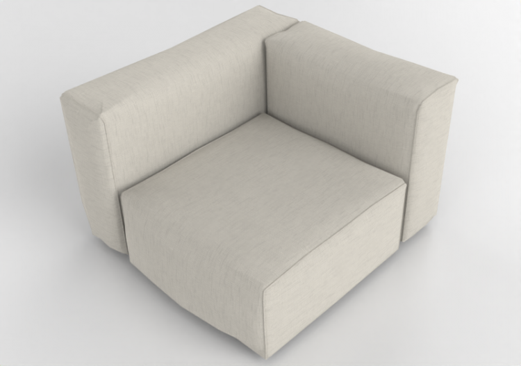 Chairs and Sofas 3D - Fabric sofa - Cappellini - Oblong...