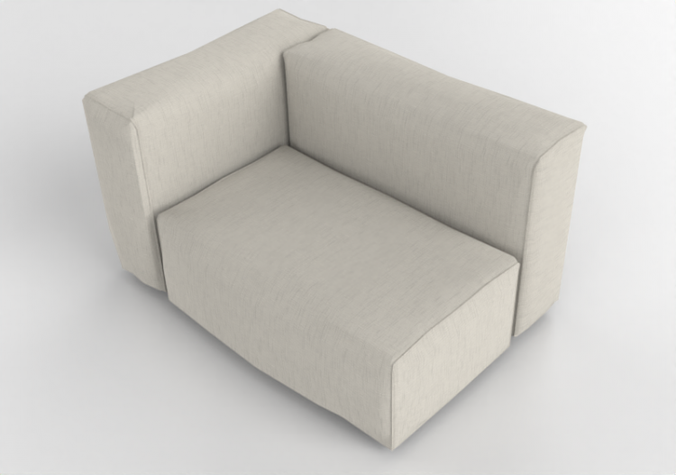 Chairs and Sofas 3D - Fabric sofa - Cappellini - Oblong...