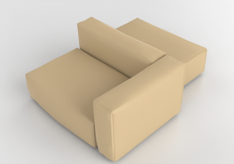 Sofás 3D - Sofá de couro - Cappellini - Oblong System -...