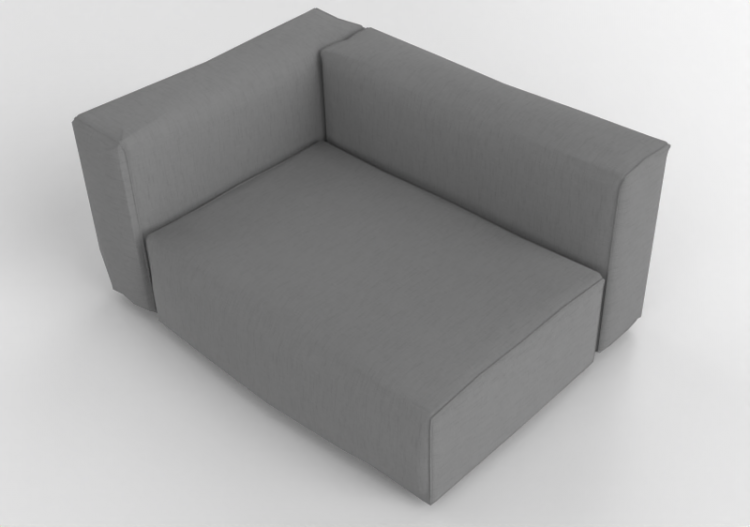3D Sessel und Sofas - Sofa aus Stoff - Cappellini - Oblong...
