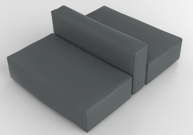 3D Sofa - Leather sofa - Cappellini - Oblong System - OS149...