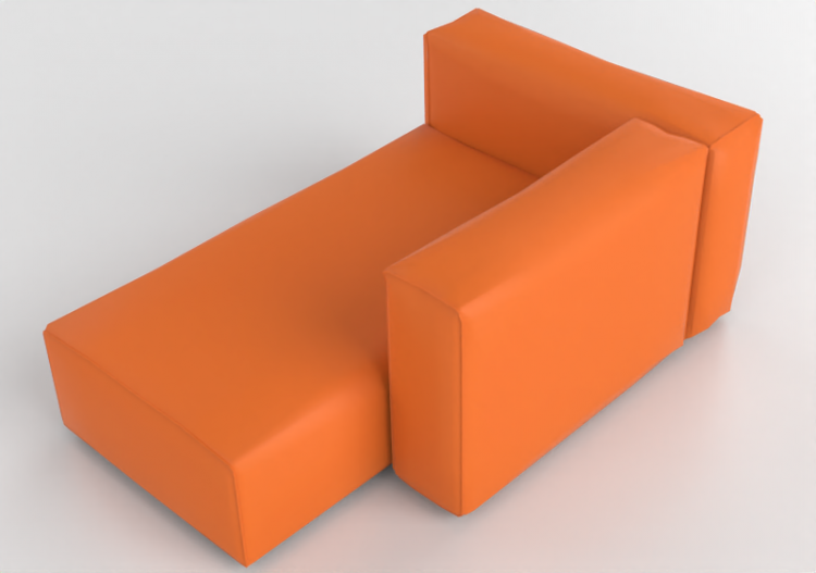Divani 3D - Divano in pelle - Cappellini - Oblong System -...