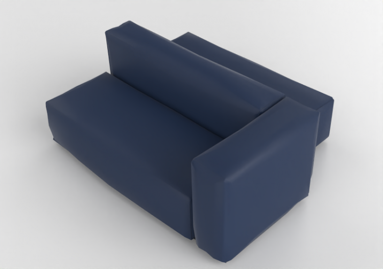 Poltronas y Sofás 3D - Sofá de piel - Cappellini - Oblong...