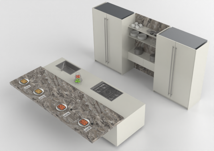 Cuisine 3D - Cuisine complète avec appareils...