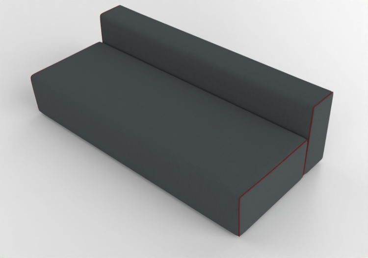 3D Sessel und Sofas - Stoffsofa - Cappellini - Panda Sofa -...