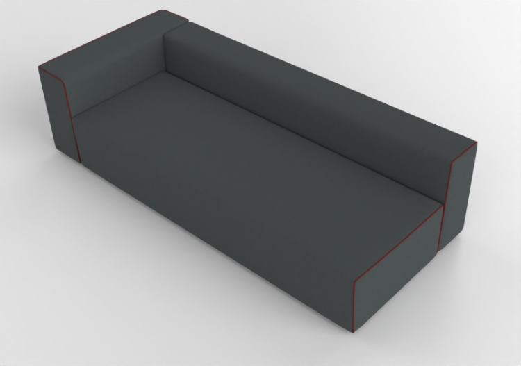 Divans 3D - Canapé en tissu - Cappellini - Panda Sofa -...