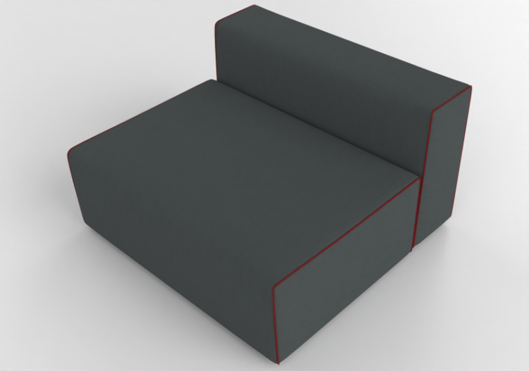 Poltronas y Sofás 3D - Sofá de tejido - Cappellini - Panda...