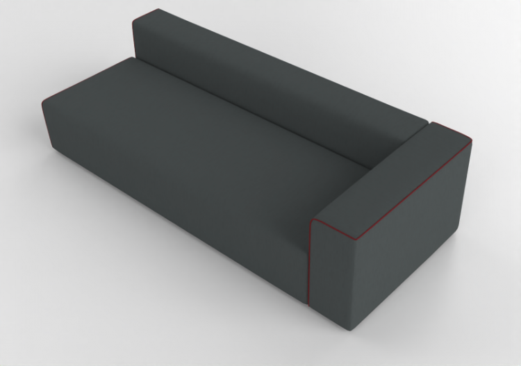 3D Sessel und Sofas - Stoffsofa - Cappellini - Panda Sofa -...