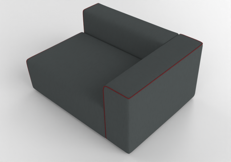 Divans 3D - Canapé en tissu - Cappellini - Panda Sofa -...