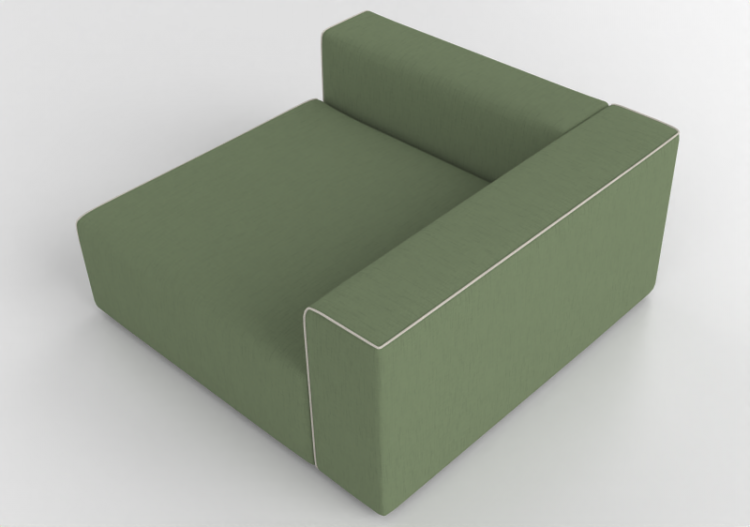 Sofás 3D - Sofá em tecido - Cappellini - Panda Sofa -...