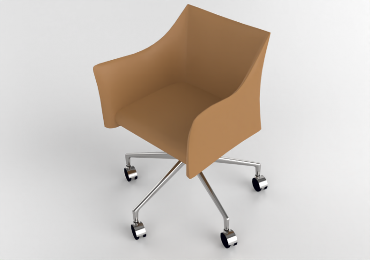 3D Arm Chairs - Leather Armchair - Cappellini - O-Cap -...