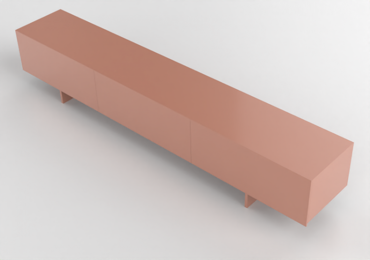 Librerías y Contenedores 3D - Contenedor de madera lacada -...