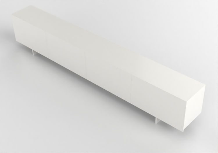 Estantes 3D - Buffet de madeira envernizada - Cappellini -...