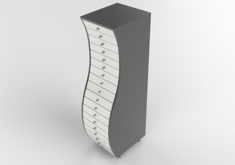 3D Book shelf - Lacquered wooden container - Cappellini -...