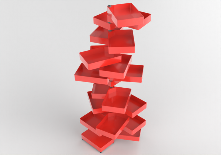 3D Book shelf - Lacquered wooden container - Cappellini -...