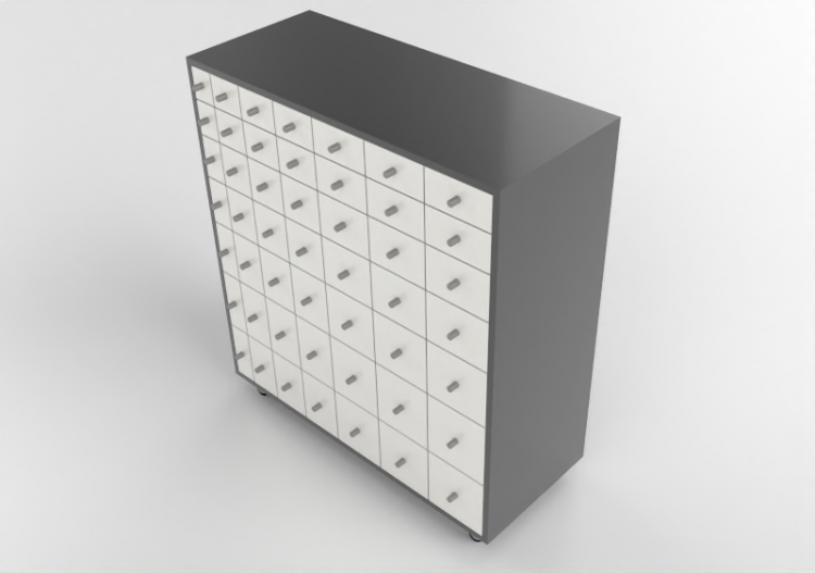 3D Book shelf - Lacquered wooden container - Cappellini -...