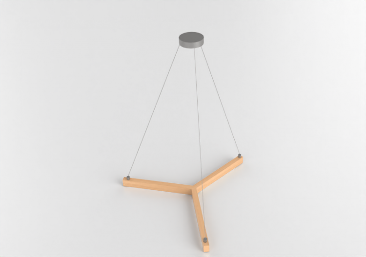 3D Ceiling Lamp - Wooden Suspended lamp - Avant Lux - Kavas...