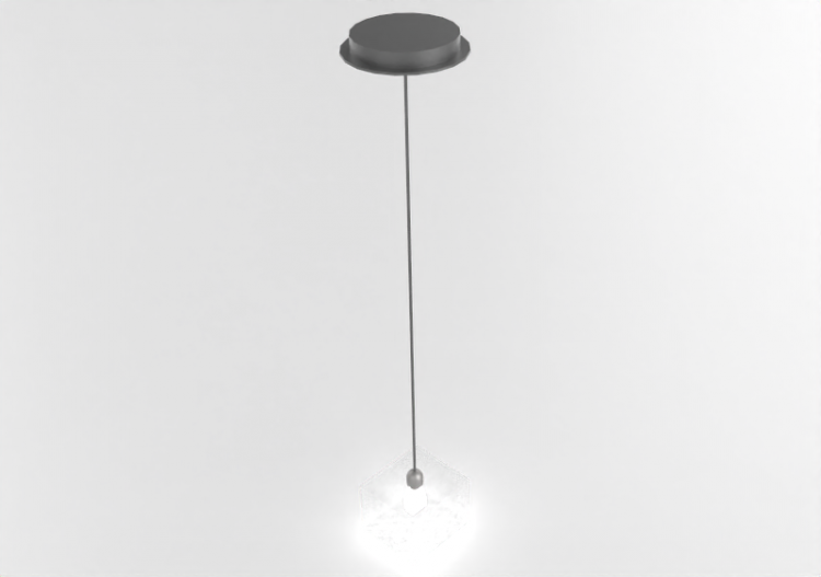 Lampada a sospensione 3D - Lampada pendente in cristallo -...
