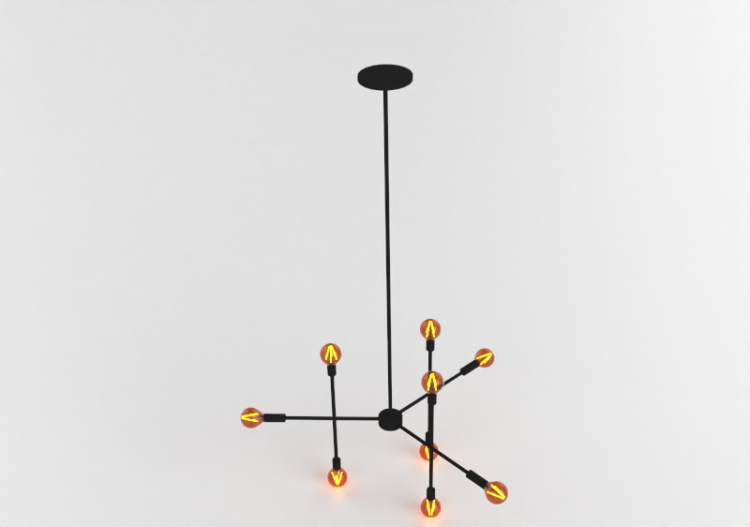 3D Schwebende Lampe - Pendellampe - Avant Lux - Hash - ACCA...
