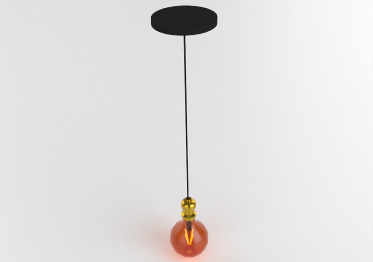 Lámpara colgante 3D - Lámpara colgante de plástico - Avant...