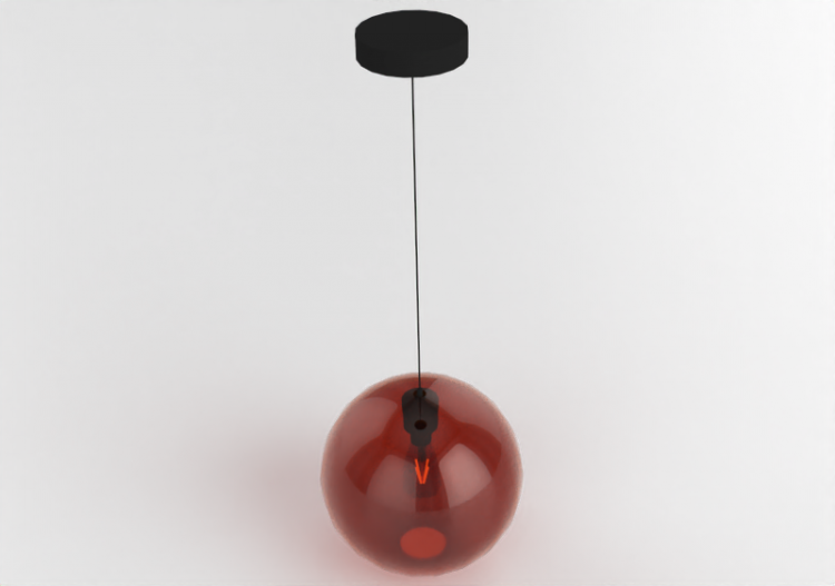 3D Schwebende Lampe - Pendellampe aus Glas - Avant Lux -...