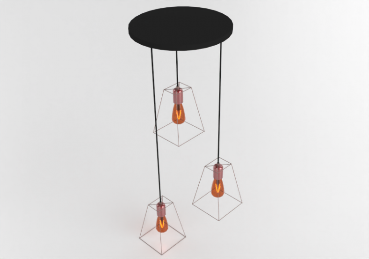 3D Ceiling Lamp - Metal suspended lamp - Avant Lux -...
