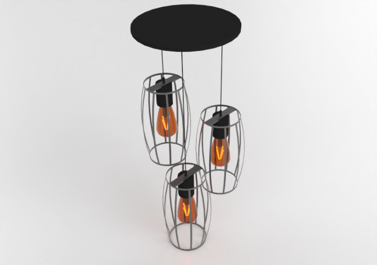 3D Ceiling Lamp - Metal suspended lamp - Avant Lux - Dolium...