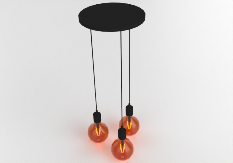 Lâmpada pingente 3D - Luminária pendente de plástico -...