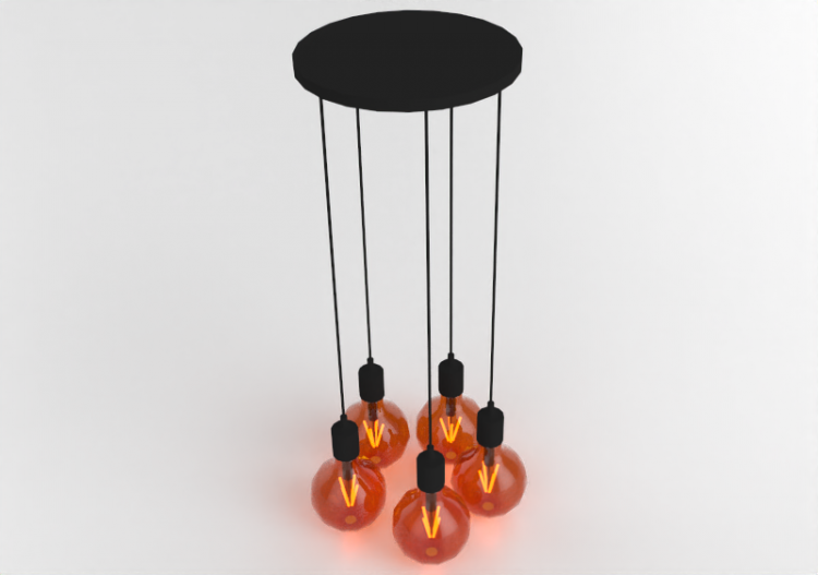 Lampada a sospensione 3D - Lampada pendente in plastica -...