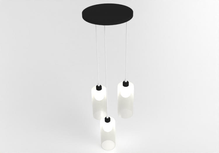 Lampe à suspension 3D - Lampe suspendue en plastique -...