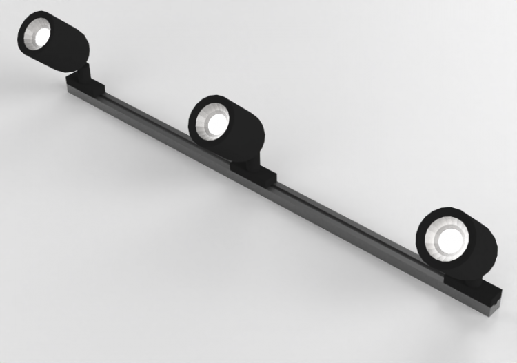 Spotlights and Floodlights 3D - Spot Light - power 30W in...