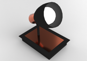 Spotlights and Floodlights 3D - Plastic spot light - Avant Lux - Noir
