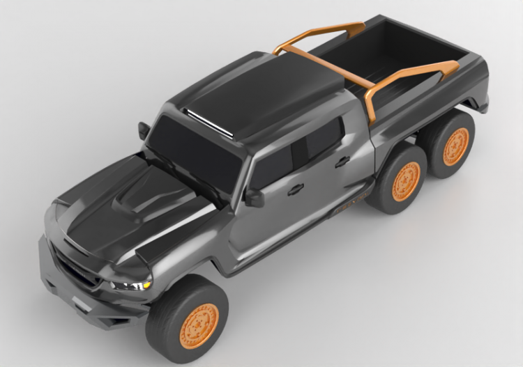 Automóveis 3D - 2021 Rezvani Hercules 6x6 - ACCA software