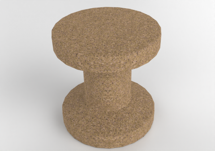 3D Chairs - Cork stool - Vitra - Cork Family B - ACCA...