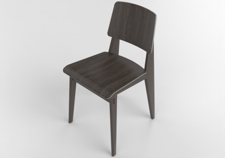 Chaises 3D - Chaise en bois - Vitra - Chaise Tout Bois -...
