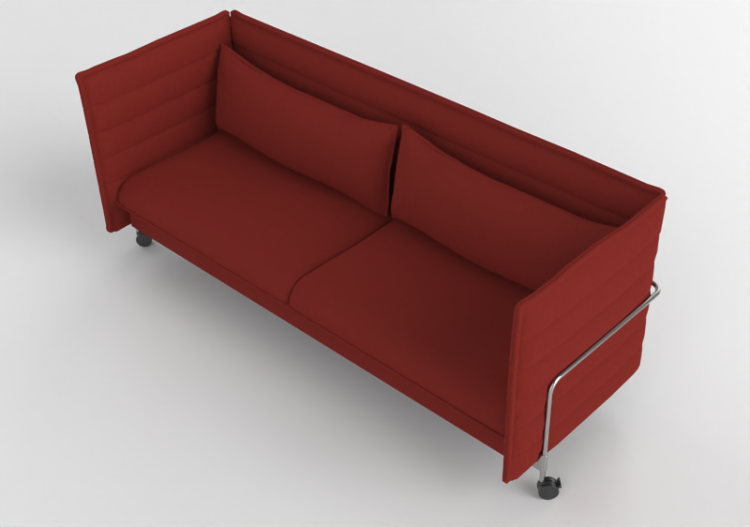 Poltronas y Sofás 3D - Sofá de tela - Vitra - Alcove - 3...