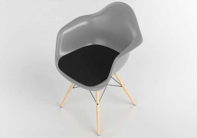 3D Sofa - Fiber glass Armchair - Vitra - Eames DAW - ACCA...