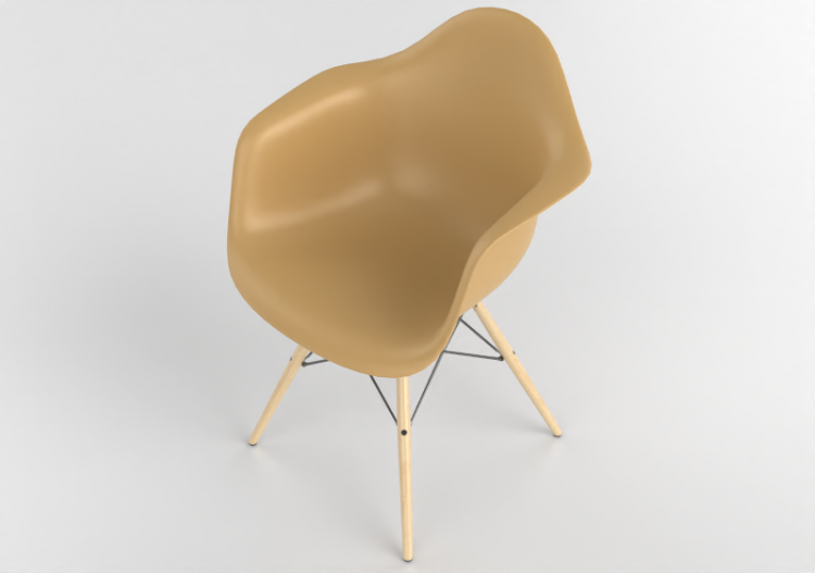 Divani 3D - Poltrona in fibra di vetro - Vitra - Eames DAW...