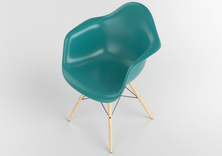3D Sofa - Plastic Armchair - Vitra - Eames DAW - ACCA...