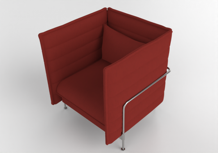Chairs and Sofas 3D - Fabric sofa - Vitra - Alcove -...