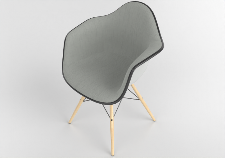 Poltronas y Sofás 3D - Sillón de plástico - Vitra - Eames...