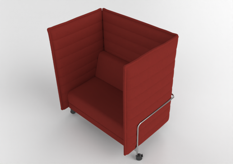 Sofás 3D - Sofá de tecido - Vitra - Alcove - Love Seat Work...