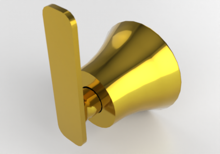 3D Zubehör - Bademantelhalter aus Metall - Doka Bath Works...