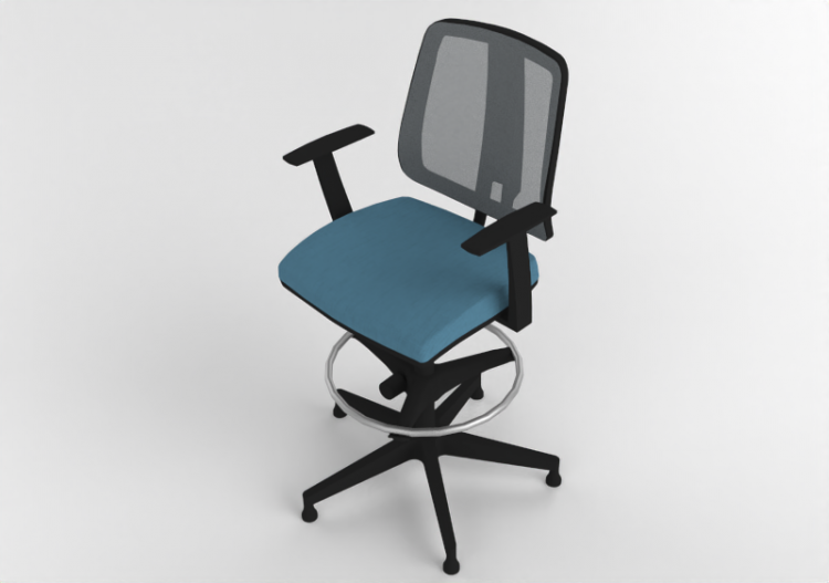 Cadeira 3D - Cadeira com assento em tecido - Cavaletti -...