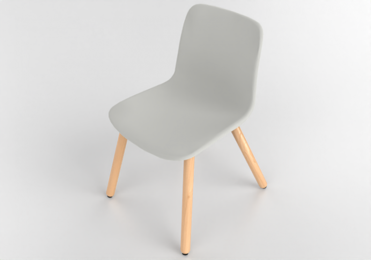 3D Chairs - Chair with plastic seat - Cavaletti - Match -...